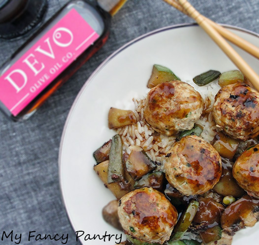 Saucy Asian Turkey Meatballs