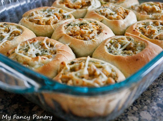 Freshly baked Chicken Sausage Rolls