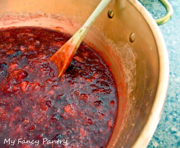 Cranberry Pear Preserves with Indian Spices