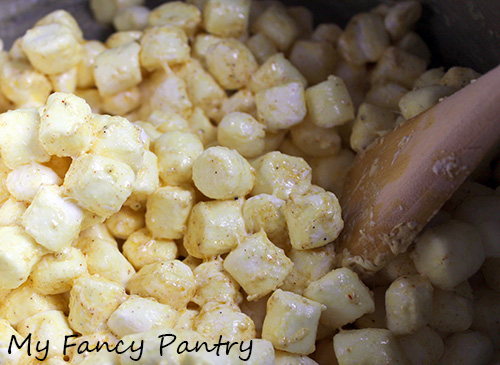 indian inspired rice krispie bars