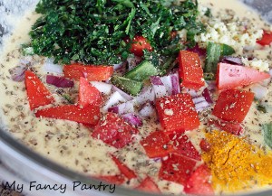 chopped and ready to mix