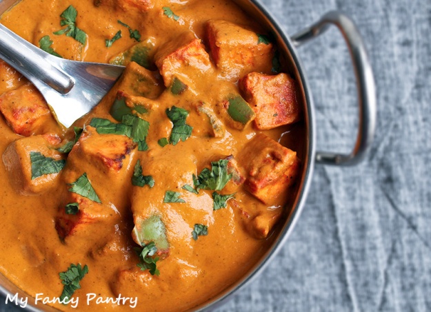 paneer tikka curry, paneer curry, indian paneer curry, paneer tikka masala, vegetarian curry