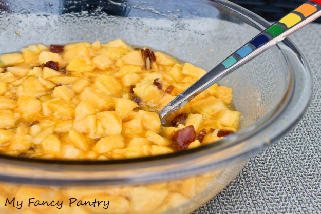 Mangos and dates macerating in juices