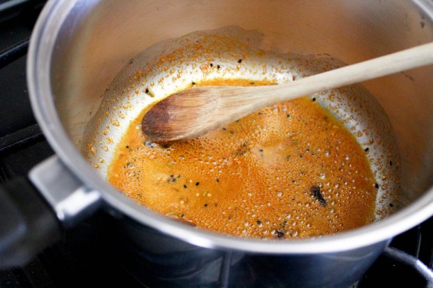 making mango chutney